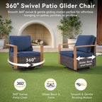 Unnifurnzi 5 Pieces Patio Furniture Set-High Back Outdoor Swivel Rocker Patio Chairs with Outdoor Couch Outdoor Patio Furniture Set for Garden Backyard Balcony Poolside
