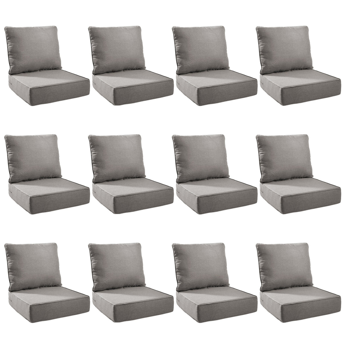 Unnifurnzi Outdoor Chair Cushions-24 x 24 x 6 Inch Patio Furniture Cushions with Water Resistant & Removable Cover Patio Cushions for Outdoor Furniture Chair Sofa Couch