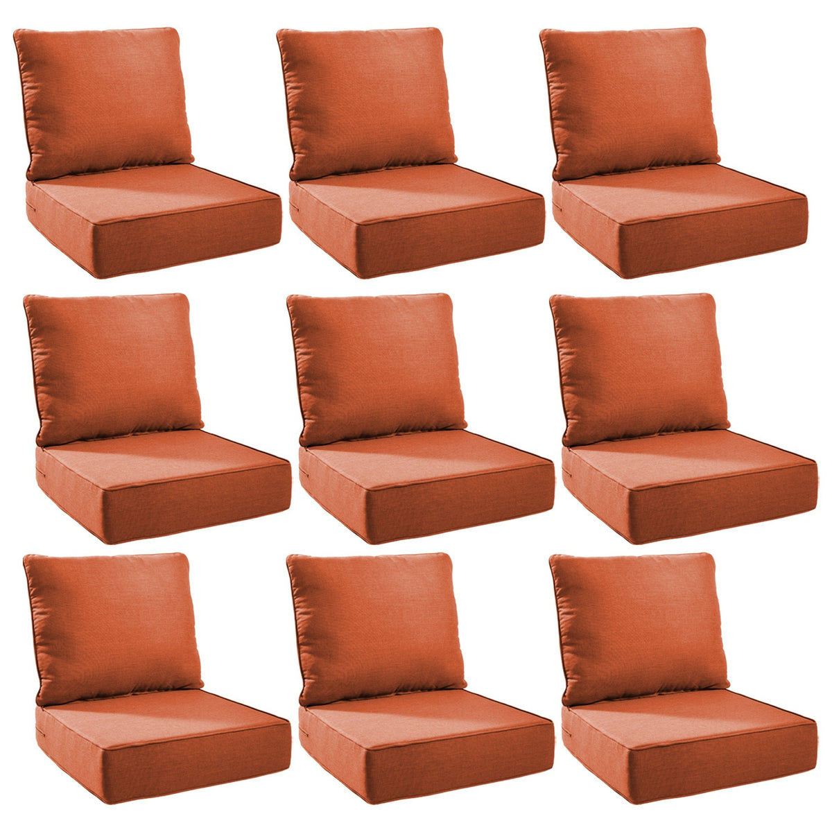 Unnifurnzi Outdoor Chair Cushions-24 x 24 x 6 Inch Patio Furniture Cushions with Water Resistant & Removable Cover Patio Cushions for Outdoor Furniture Chair Sofa Couch