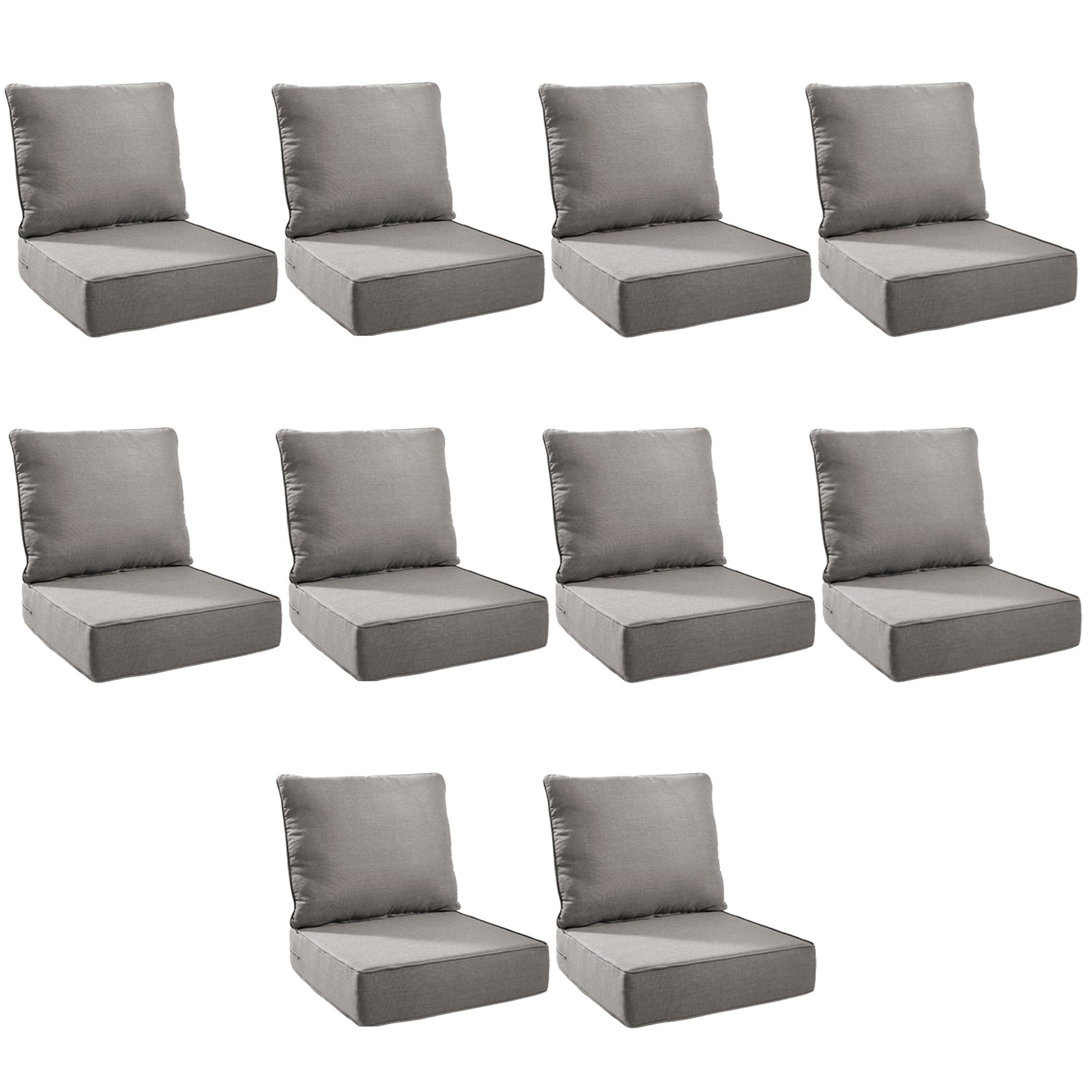 Unnifurnzi Outdoor Chair Cushions-24 x 24 x 6 Inch Patio Furniture Cushions with Water Resistant & Removable Cover Patio Cushions for Outdoor Furniture Chair Sofa Couch