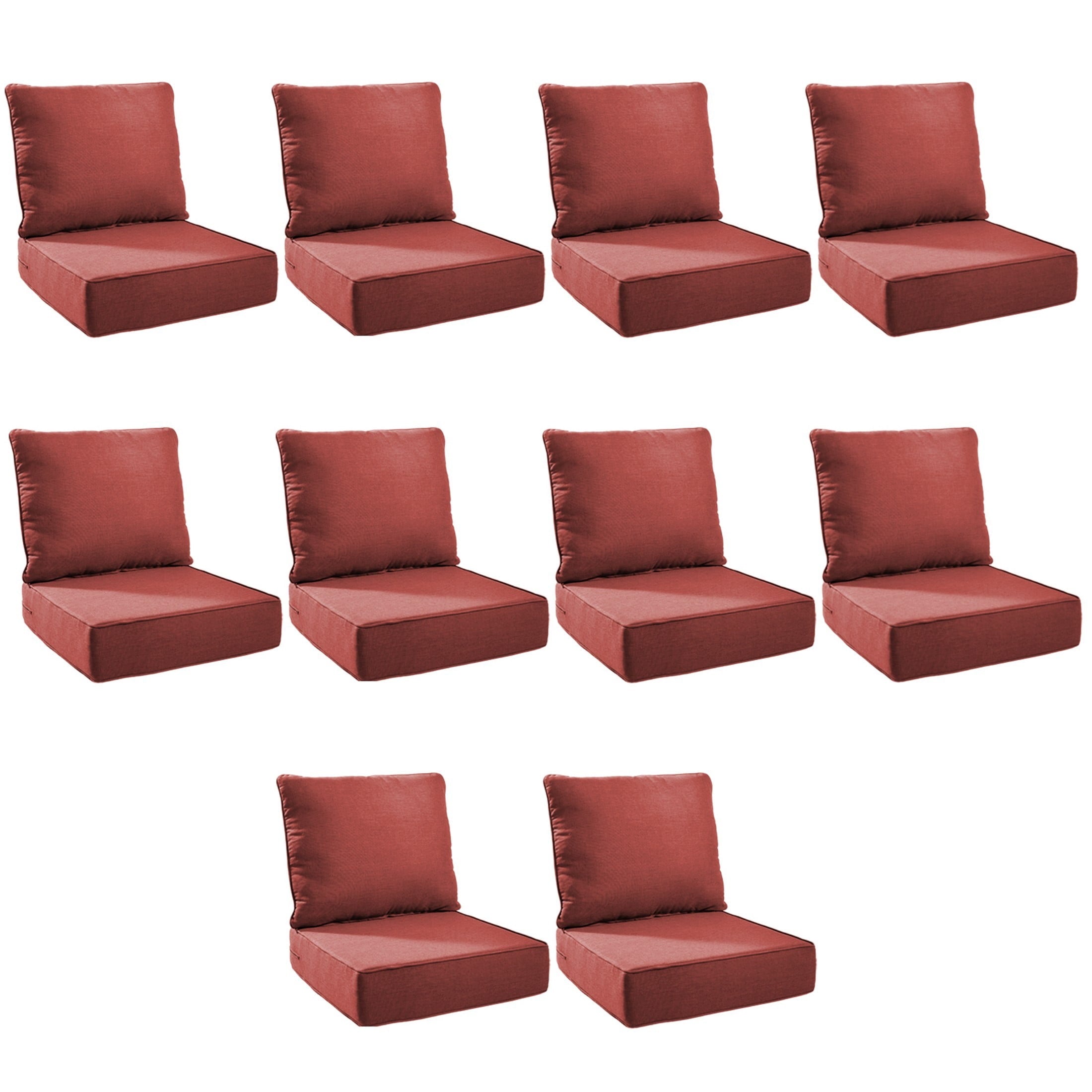 Unnifurnzi Outdoor Chair Cushions-24 x 24 x 6 Inch Patio Furniture Cushions with Water Resistant & Removable Cover Patio Cushions for Outdoor Furniture Chair Sofa Couch