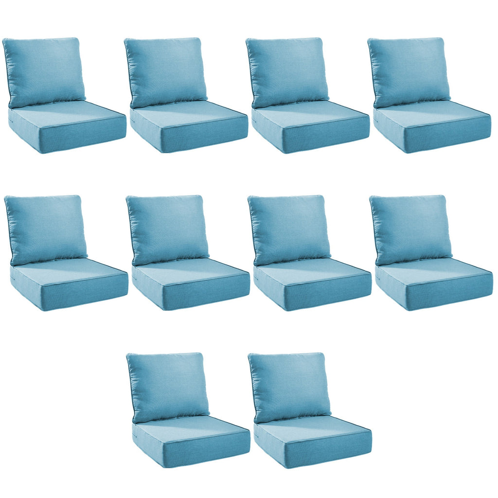 Unnifurnzi Outdoor Chair Cushions-24 x 24 x 6 Inch Patio Furniture Cushions with Water Resistant & Removable Cover Patio Cushions for Outdoor Furniture Chair Sofa Couch