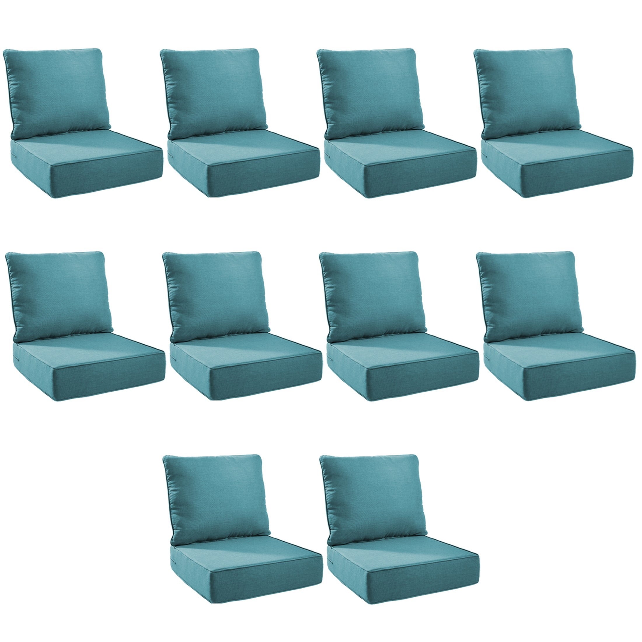 Unnifurnzi Outdoor Chair Cushions-24 x 24 x 6 Inch Patio Furniture Cushions with Water Resistant & Removable Cover Patio Cushions for Outdoor Furniture Chair Sofa Couch