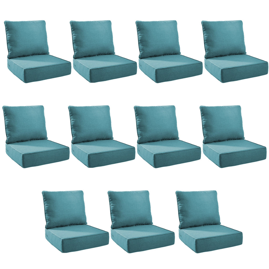 Unnifurnzi Outdoor Chair Cushions-24 x 24 x 6 Inch Patio Furniture Cushions with Water Resistant & Removable Cover Patio Cushions for Outdoor Furniture Chair Sofa Couch