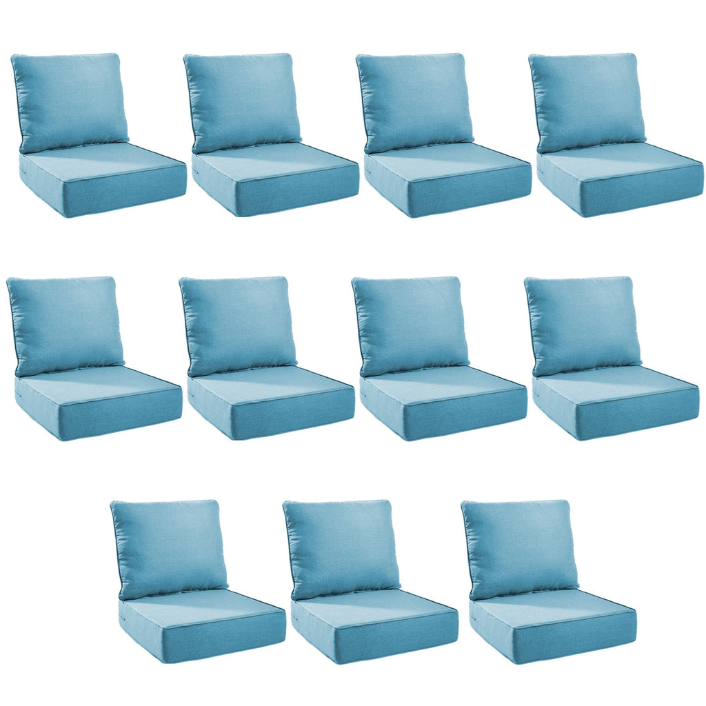Unnifurnzi Outdoor Chair Cushions-24 x 24 x 6 Inch Patio Furniture Cushions with Water Resistant & Removable Cover Patio Cushions for Outdoor Furniture Chair Sofa Couch