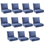 Unnifurnzi Outdoor Chair Cushions-24 x 24 x 6 Inch Patio Furniture Cushions with Water Resistant & Removable Cover Patio Cushions for Outdoor Furniture Chair Sofa Couch