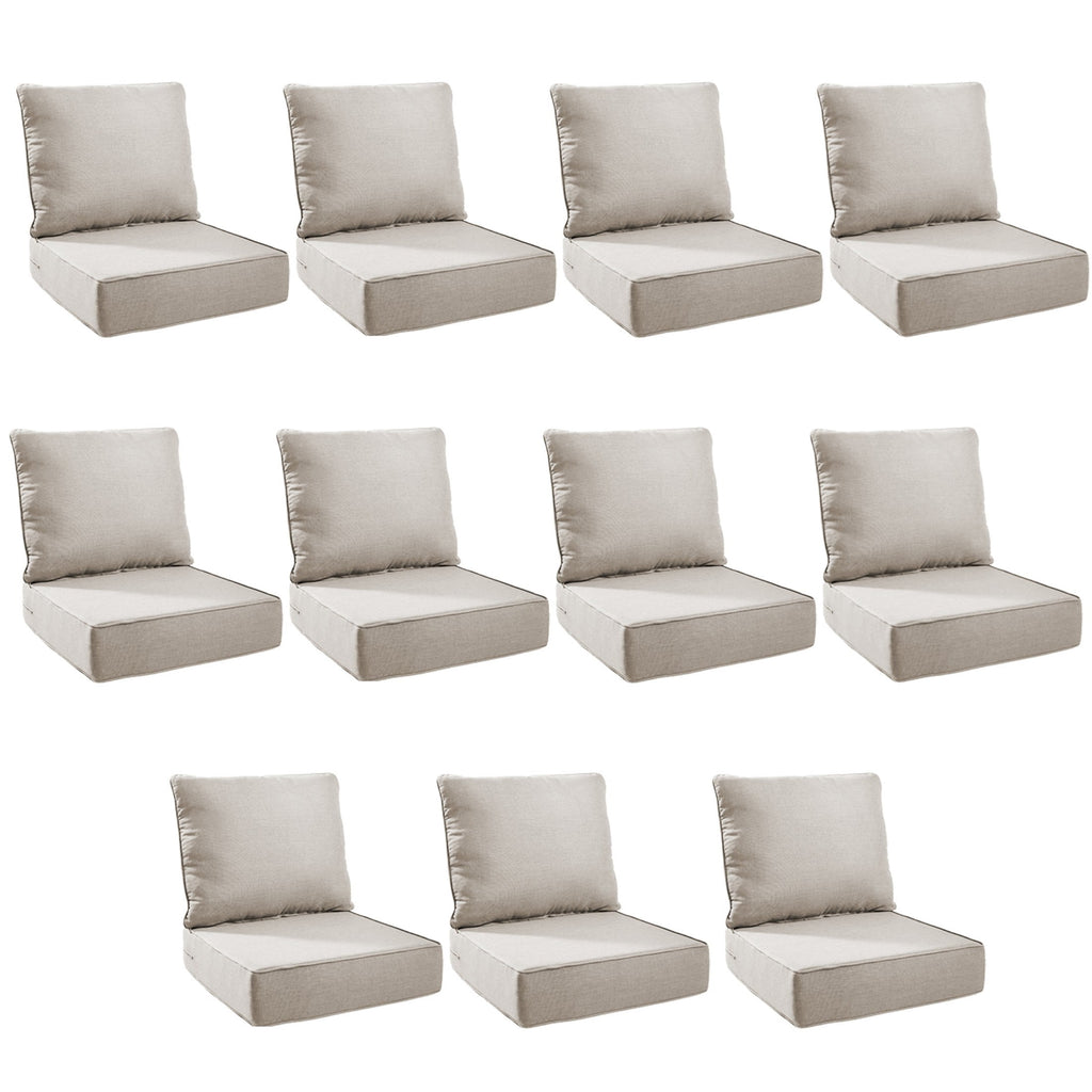 Unnifurnzi Outdoor Chair Cushions-24 x 24 x 6 Inch Patio Furniture Cushions with Water Resistant & Removable Cover Patio Cushions for Outdoor Furniture Chair Sofa Couch