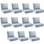 Unnifurnzi Outdoor Chair Cushions-24 x 24 x 6 Inch Patio Furniture Cushions with Water Resistant & Removable Cover Patio Cushions for Outdoor Furniture Chair Sofa Couch