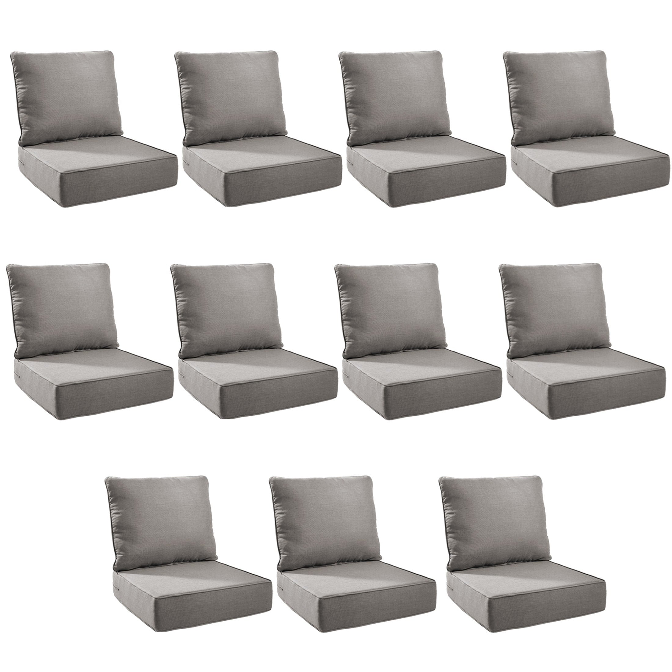 Unnifurnzi Outdoor Chair Cushions-24 x 24 x 6 Inch Patio Furniture Cushions with Water Resistant & Removable Cover Patio Cushions for Outdoor Furniture Chair Sofa Couch