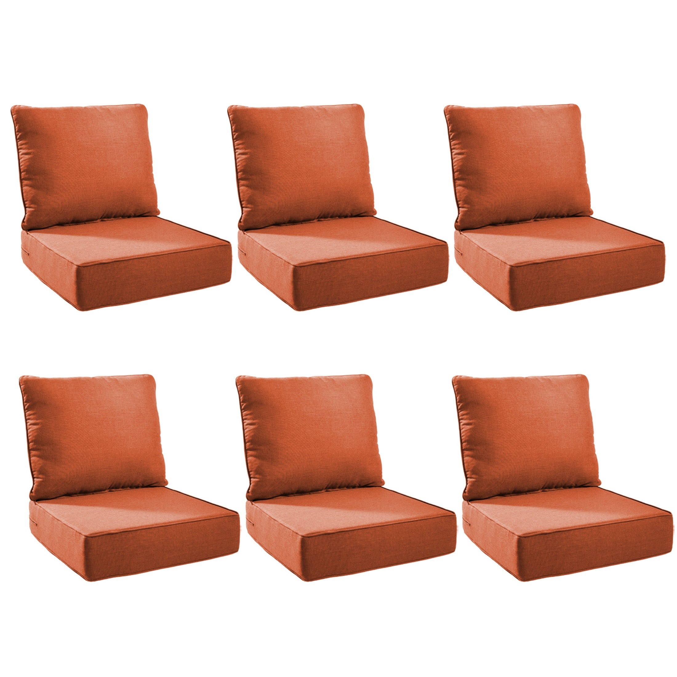 Unnifurnzi Outdoor Chair Cushions-24 x 24 x 6 Inch Patio Furniture Cushions with Water Resistant & Removable Cover Patio Cushions for Outdoor Furniture Chair Sofa Couch