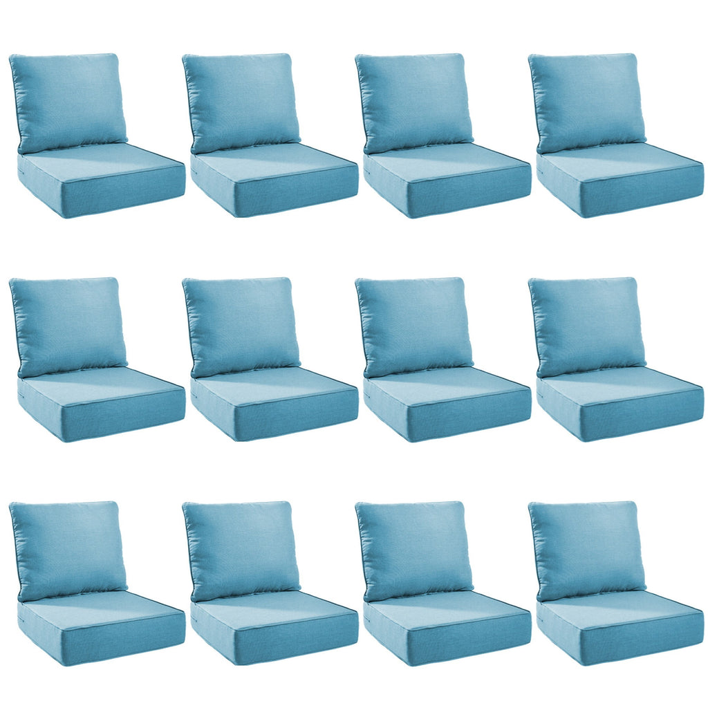 Unnifurnzi Outdoor Chair Cushions-24 x 24 x 6 Inch Patio Furniture Cushions with Water Resistant & Removable Cover Patio Cushions for Outdoor Furniture Chair Sofa Couch