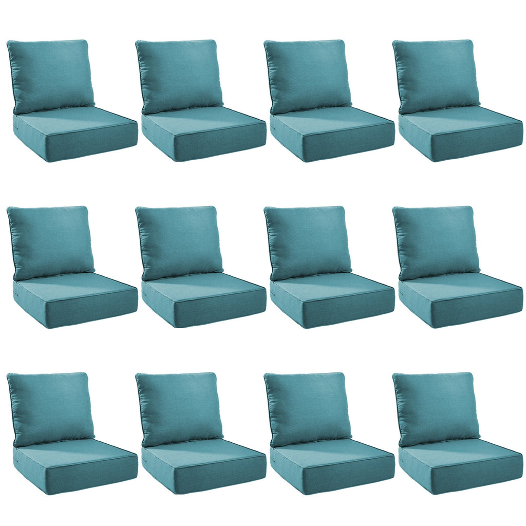 Unnifurnzi Outdoor Chair Cushions-24 x 24 x 6 Inch Patio Furniture Cushions with Water Resistant & Removable Cover Patio Cushions for Outdoor Furniture Chair Sofa Couch