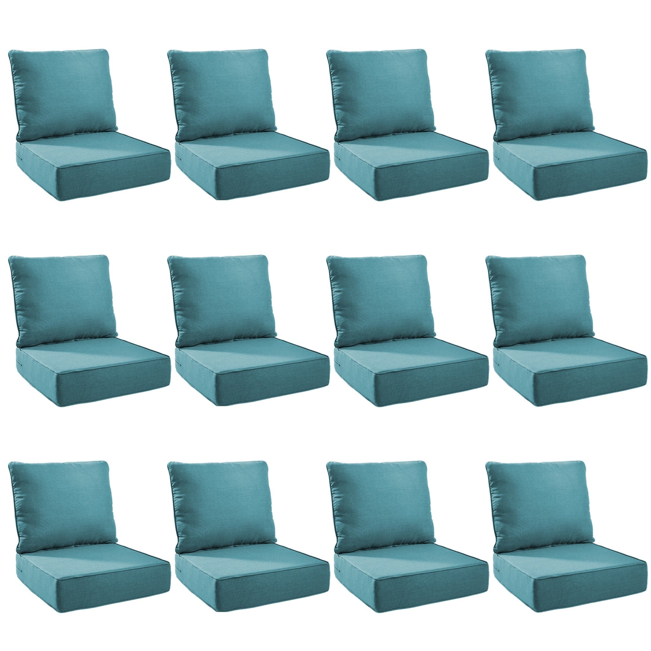 Unnifurnzi Outdoor Chair Cushions-24 x 24 x 6 Inch Patio Furniture Cushions with Water Resistant & Removable Cover Patio Cushions for Outdoor Furniture Chair Sofa Couch