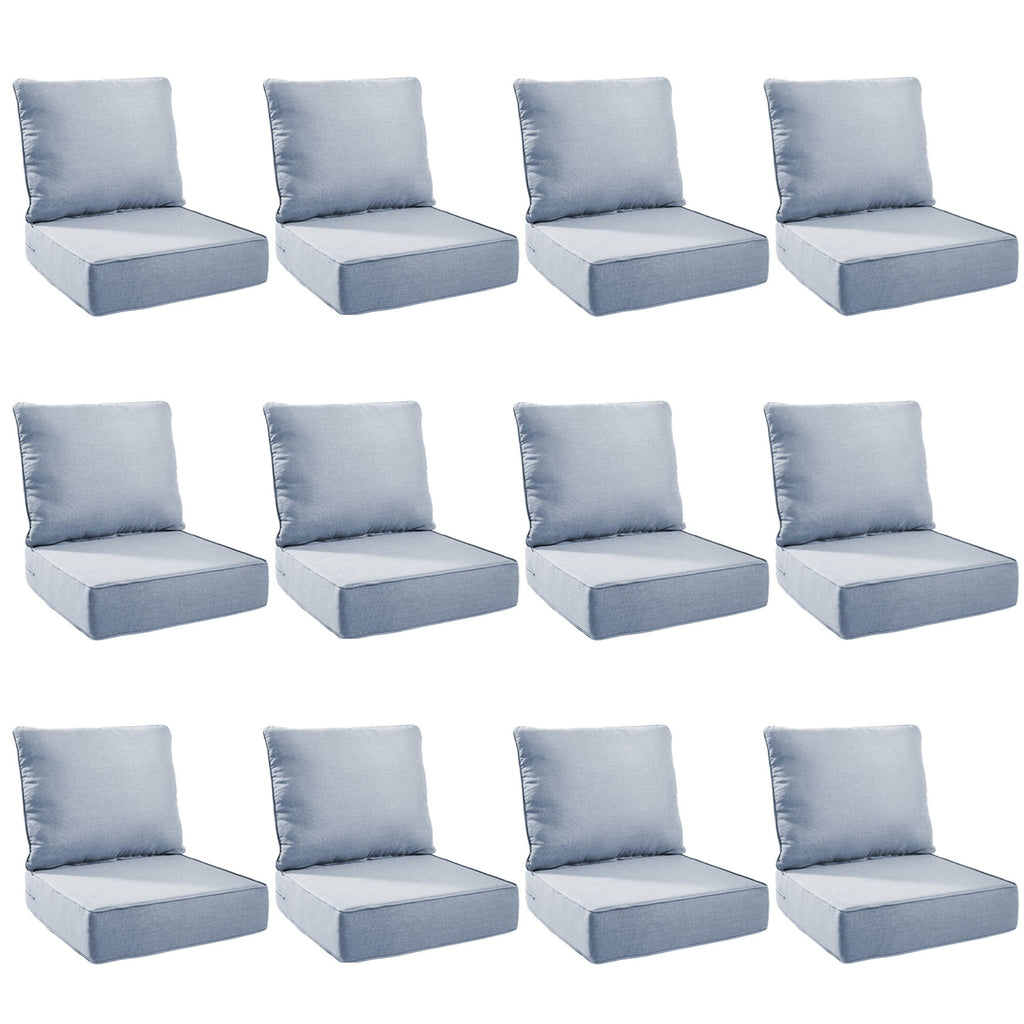 Unnifurnzi Outdoor Chair Cushions-24 x 24 x 6 Inch Patio Furniture Cushions with Water Resistant & Removable Cover Patio Cushions for Outdoor Furniture Chair Sofa Couch