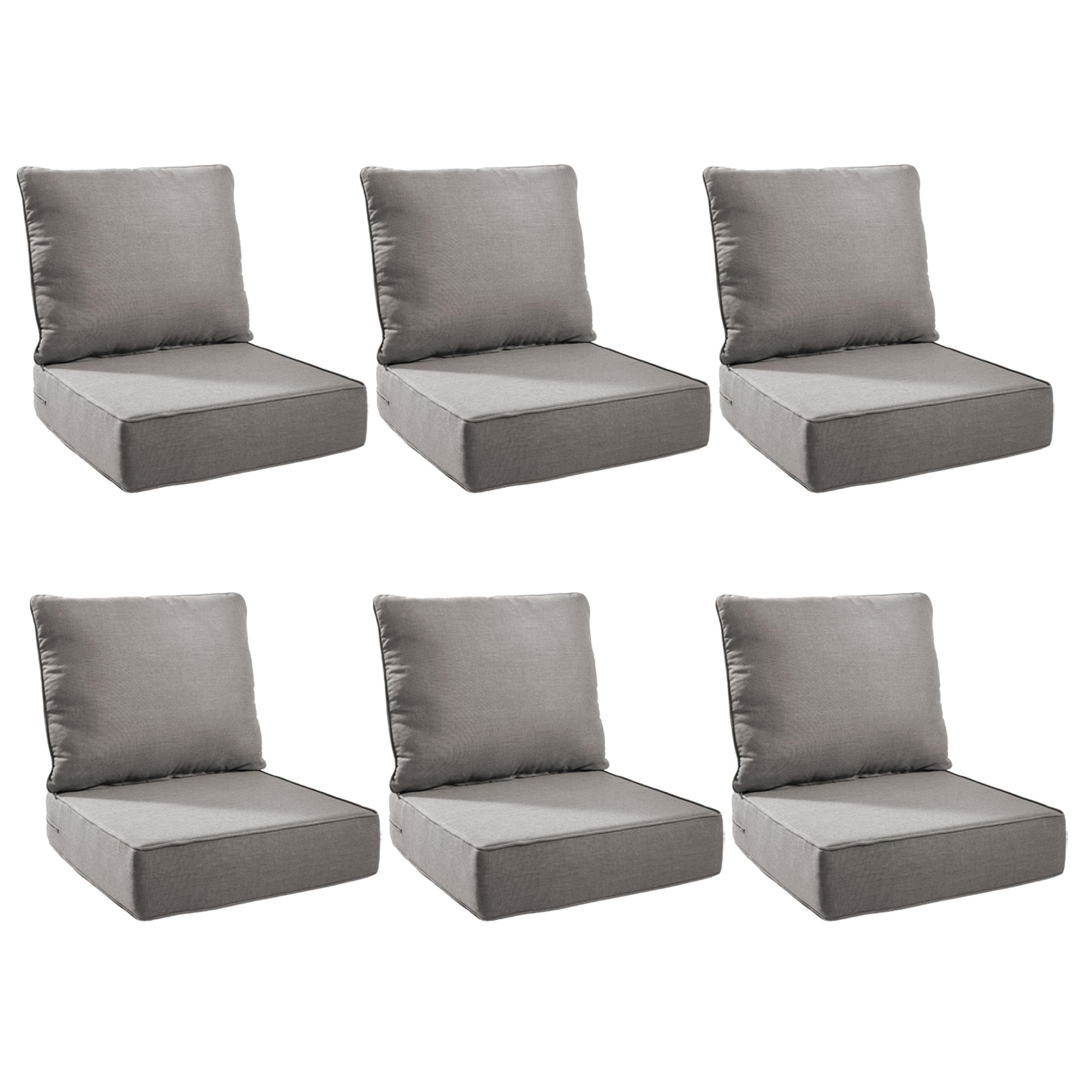Unnifurnzi Outdoor Chair Cushions-24 x 24 x 6 Inch Patio Furniture Cushions with Water Resistant & Removable Cover Patio Cushions for Outdoor Furniture Chair Sofa Couch