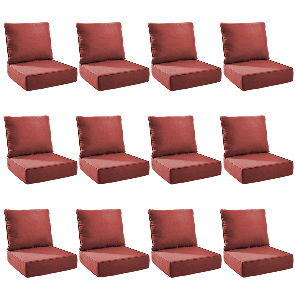 Unnifurnzi Outdoor Chair Cushions-24 x 24 x 6 Inch Patio Furniture Cushions with Water Resistant & Removable Cover Patio Cushions for Outdoor Furniture Chair Sofa Couch