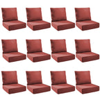 Unnifurnzi Outdoor Chair Cushions-24 x 24 x 6 Inch Patio Furniture Cushions with Water Resistant & Removable Cover Patio Cushions for Outdoor Furniture Chair Sofa Couch