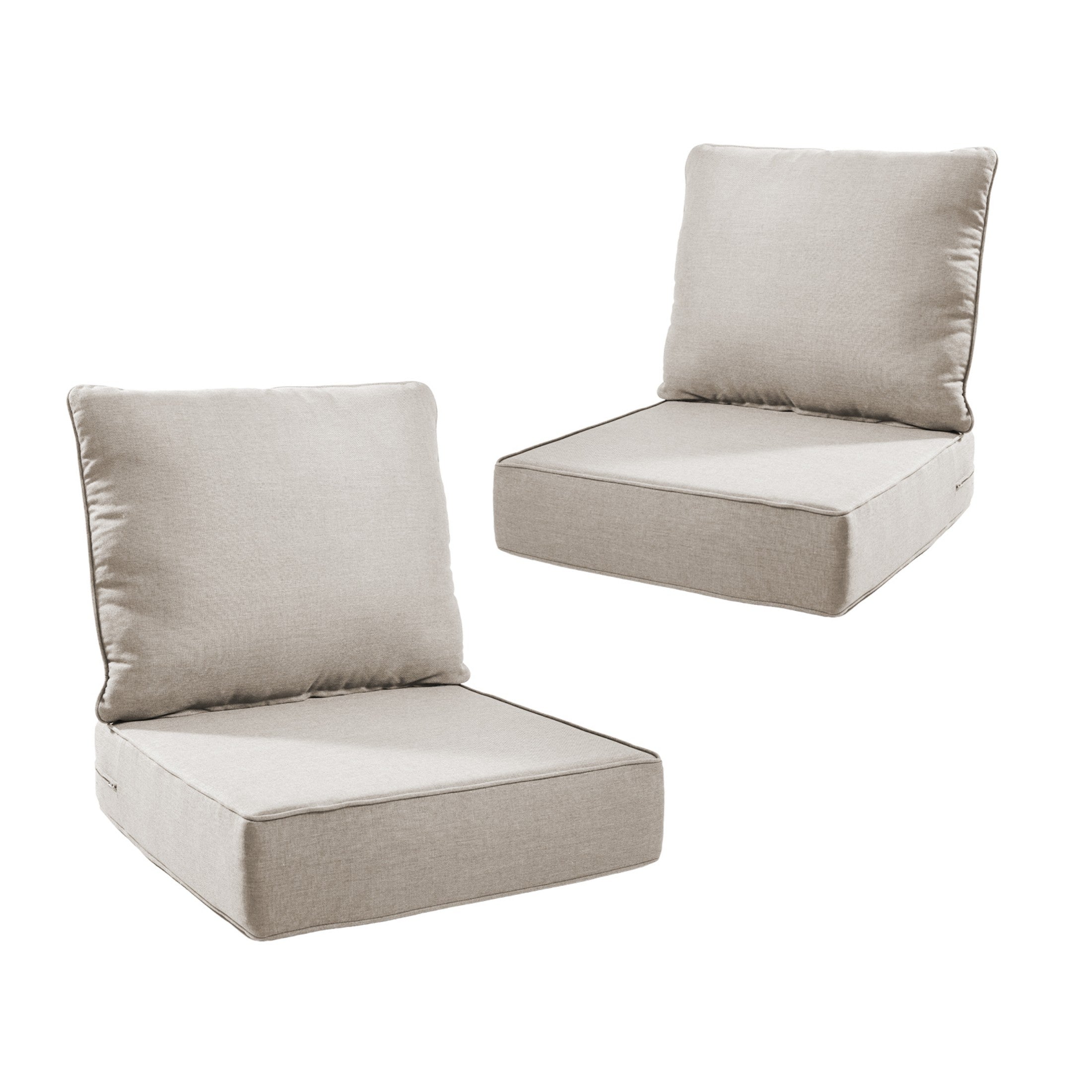 Unnifurnzi Outdoor Chair Cushions-24 x 24 x 6 Inch Patio Furniture Cushions with Water Resistant & Removable Cover Patio Cushions for Outdoor Furniture Chair Sofa Couch