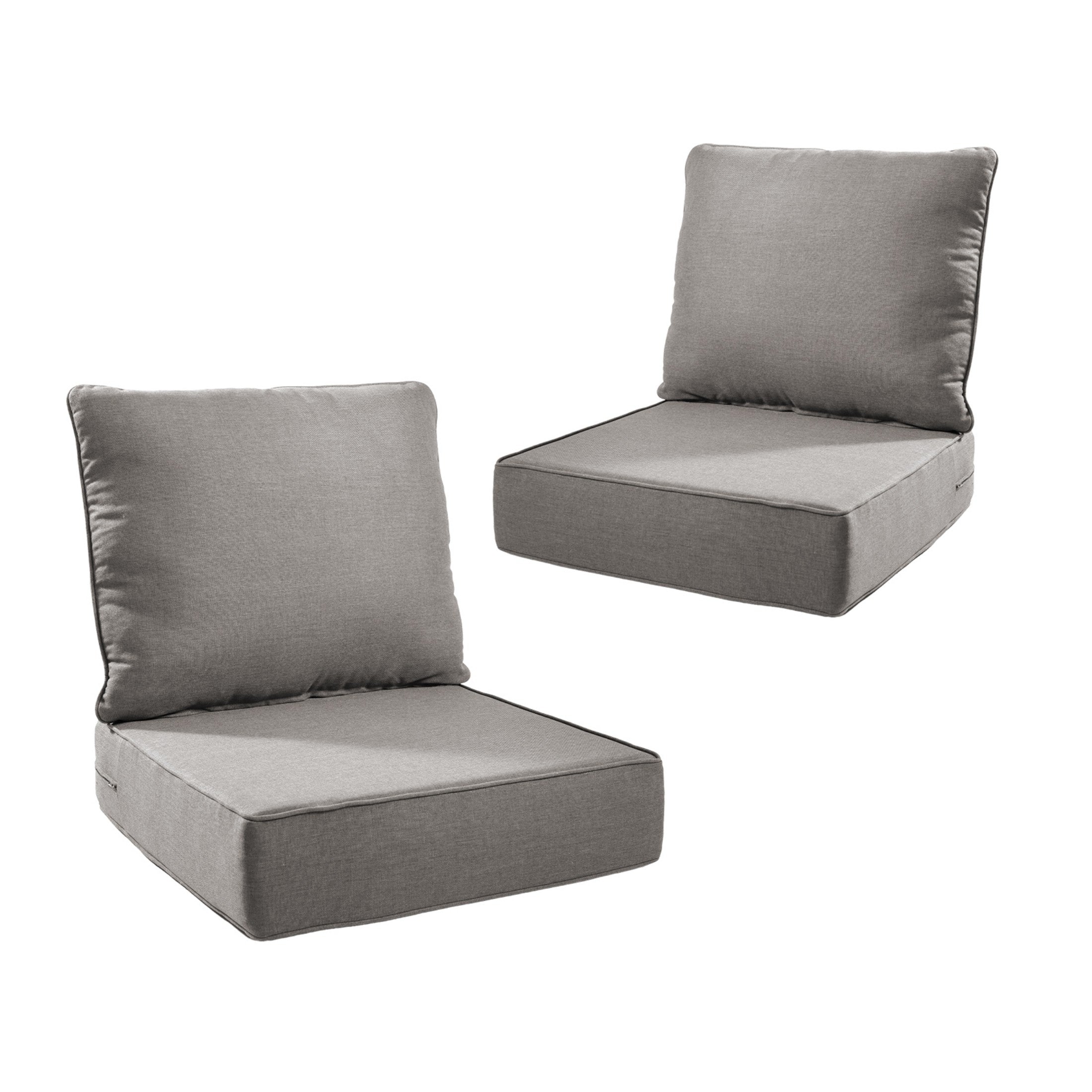 Unnifurnzi Outdoor Chair Cushions-24 x 24 x 6 Inch Patio Furniture Cushions with Water Resistant & Removable Cover Patio Cushions for Outdoor Furniture Chair Sofa Couch