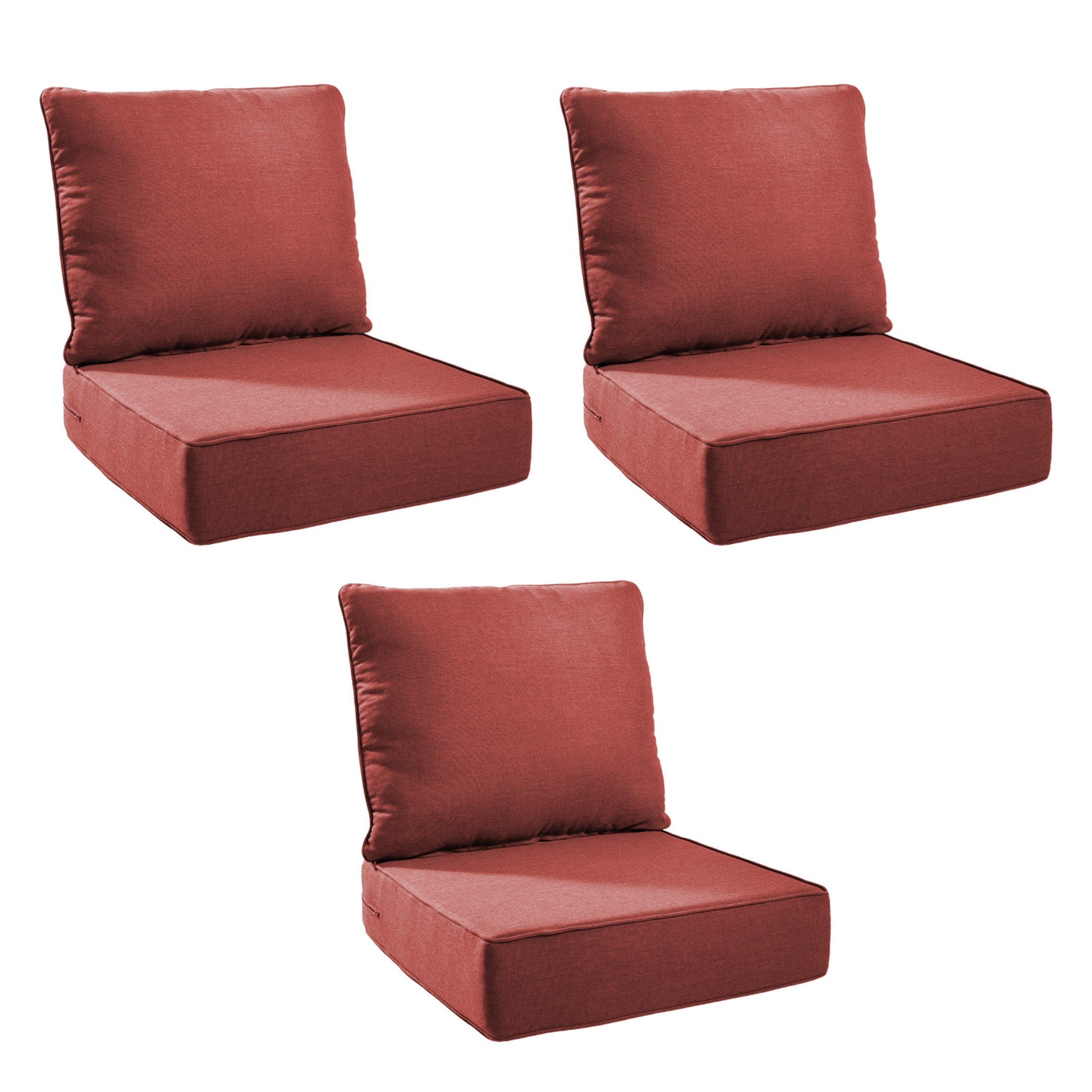 Unnifurnzi Outdoor Chair Cushions-24 x 24 x 6 Inch Patio Furniture Cushions with Water Resistant & Removable Cover Patio Cushions for Outdoor Furniture Chair Sofa Couch