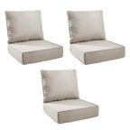 Unnifurnzi Outdoor Chair Cushions-24 x 24 x 6 Inch Patio Furniture Cushions with Water Resistant & Removable Cover Patio Cushions for Outdoor Furniture Chair Sofa Couch