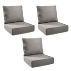 Unnifurnzi Outdoor Chair Cushions-24 x 24 x 6 Inch Patio Furniture Cushions with Water Resistant & Removable Cover Patio Cushions for Outdoor Furniture Chair Sofa Couch