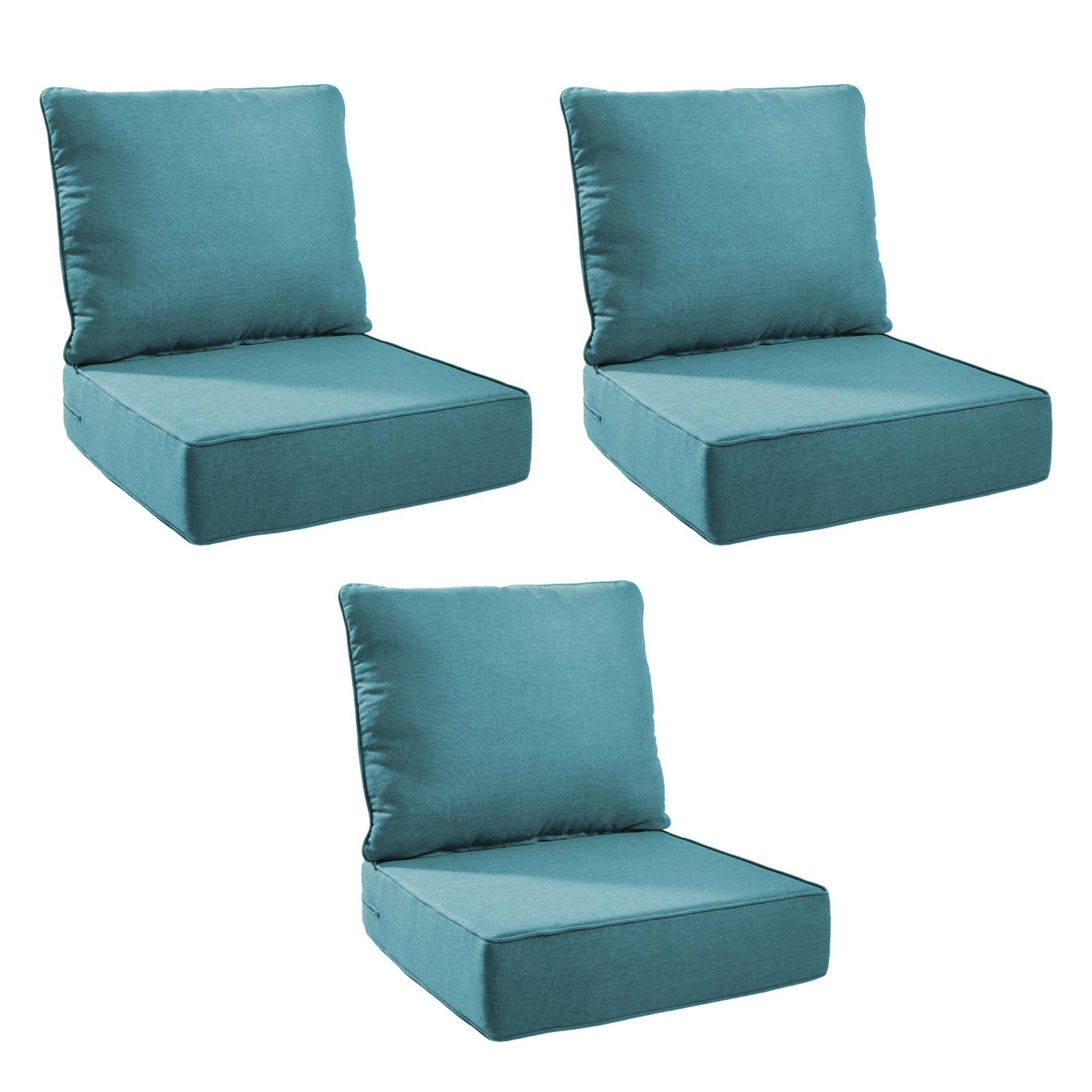 Unnifurnzi Outdoor Chair Cushions-24 x 24 x 6 Inch Patio Furniture Cushions with Water Resistant & Removable Cover Patio Cushions for Outdoor Furniture Chair Sofa Couch