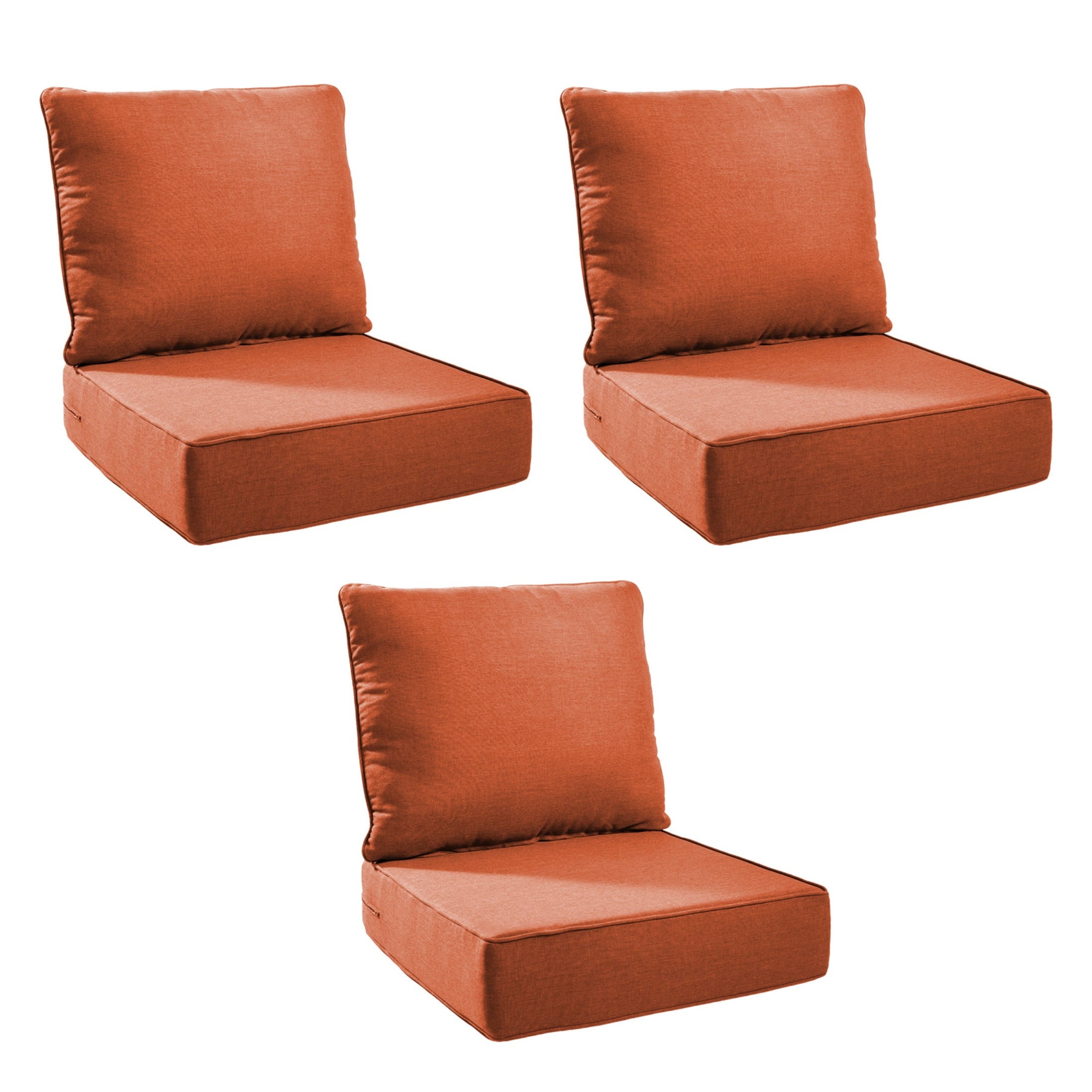 Unnifurnzi Outdoor Chair Cushions-24 x 24 x 6 Inch Patio Furniture Cushions with Water Resistant & Removable Cover Patio Cushions for Outdoor Furniture Chair Sofa Couch