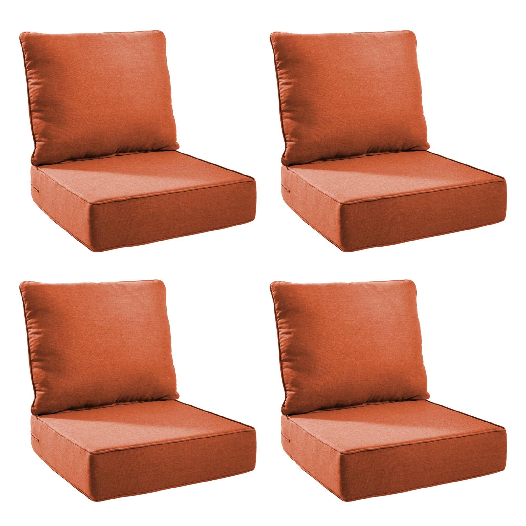 Unnifurnzi Outdoor Chair Cushions-24 x 24 x 6 Inch Patio Furniture Cushions with Water Resistant & Removable Cover Patio Cushions for Outdoor Furniture Chair Sofa Couch