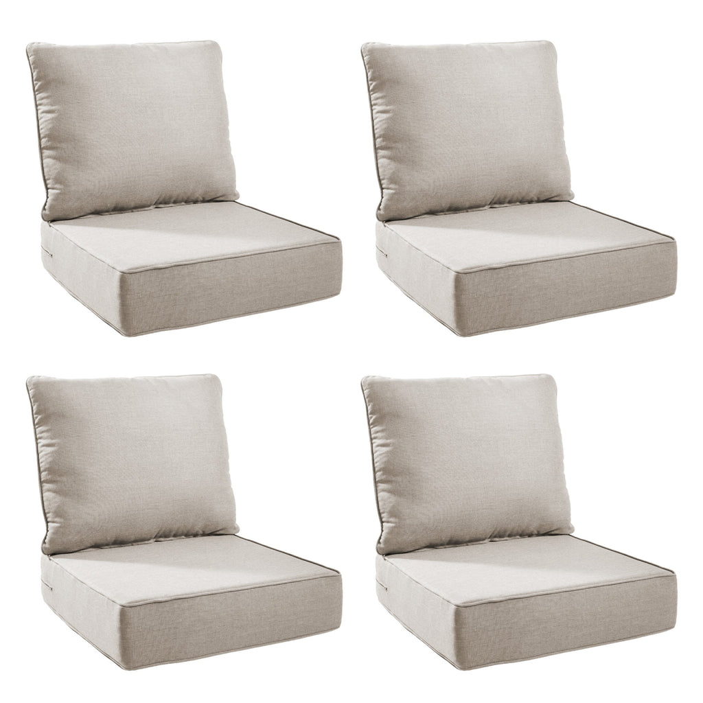 Unnifurnzi Outdoor Chair Cushions-24 x 24 x 6 Inch Patio Furniture Cushions with Water Resistant & Removable Cover Patio Cushions for Outdoor Furniture Chair Sofa Couch