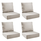 Unnifurnzi Outdoor Chair Cushions-24 x 24 x 6 Inch Patio Furniture Cushions with Water Resistant & Removable Cover Patio Cushions for Outdoor Furniture Chair Sofa Couch
