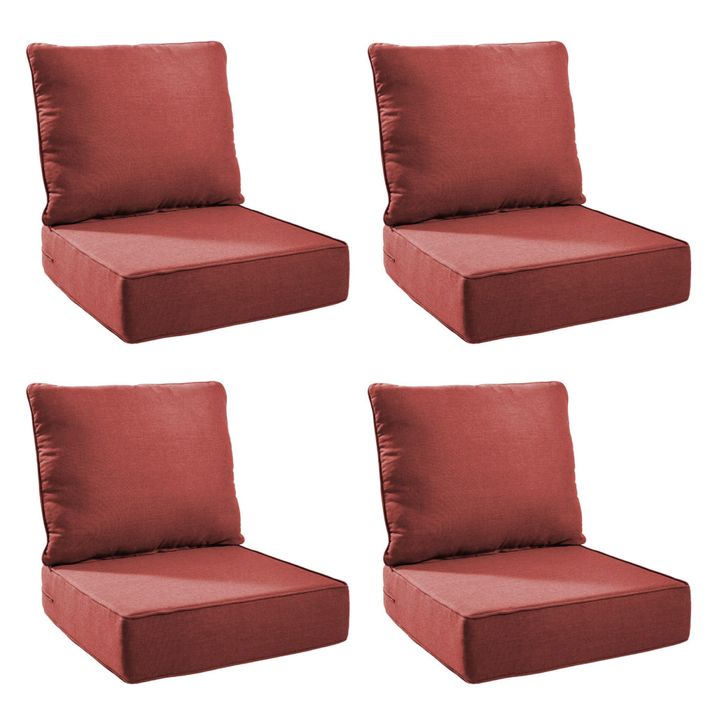 Unnifurnzi Outdoor Chair Cushions-24 x 24 x 6 Inch Patio Furniture Cushions with Water Resistant & Removable Cover Patio Cushions for Outdoor Furniture Chair Sofa Couch