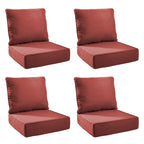 Unnifurnzi Outdoor Chair Cushions-24 x 24 x 6 Inch Patio Furniture Cushions with Water Resistant & Removable Cover Patio Cushions for Outdoor Furniture Chair Sofa Couch