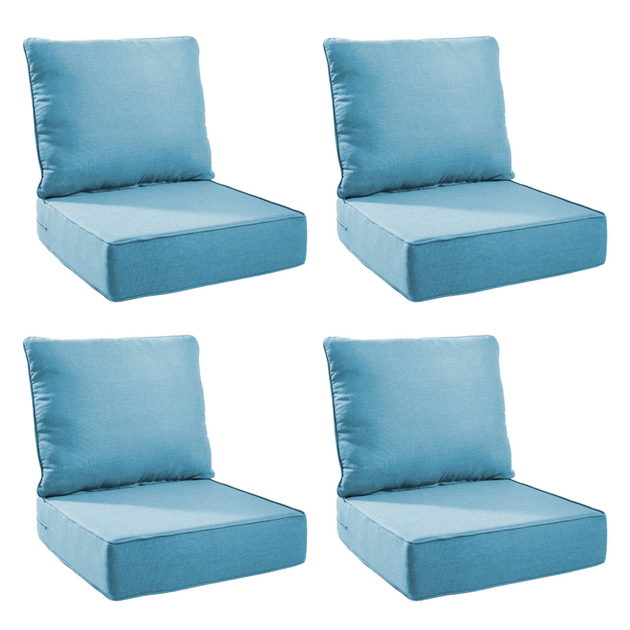 Unnifurnzi Outdoor Chair Cushions-24 x 24 x 6 Inch Patio Furniture Cushions with Water Resistant & Removable Cover Patio Cushions for Outdoor Furniture Chair Sofa Couch