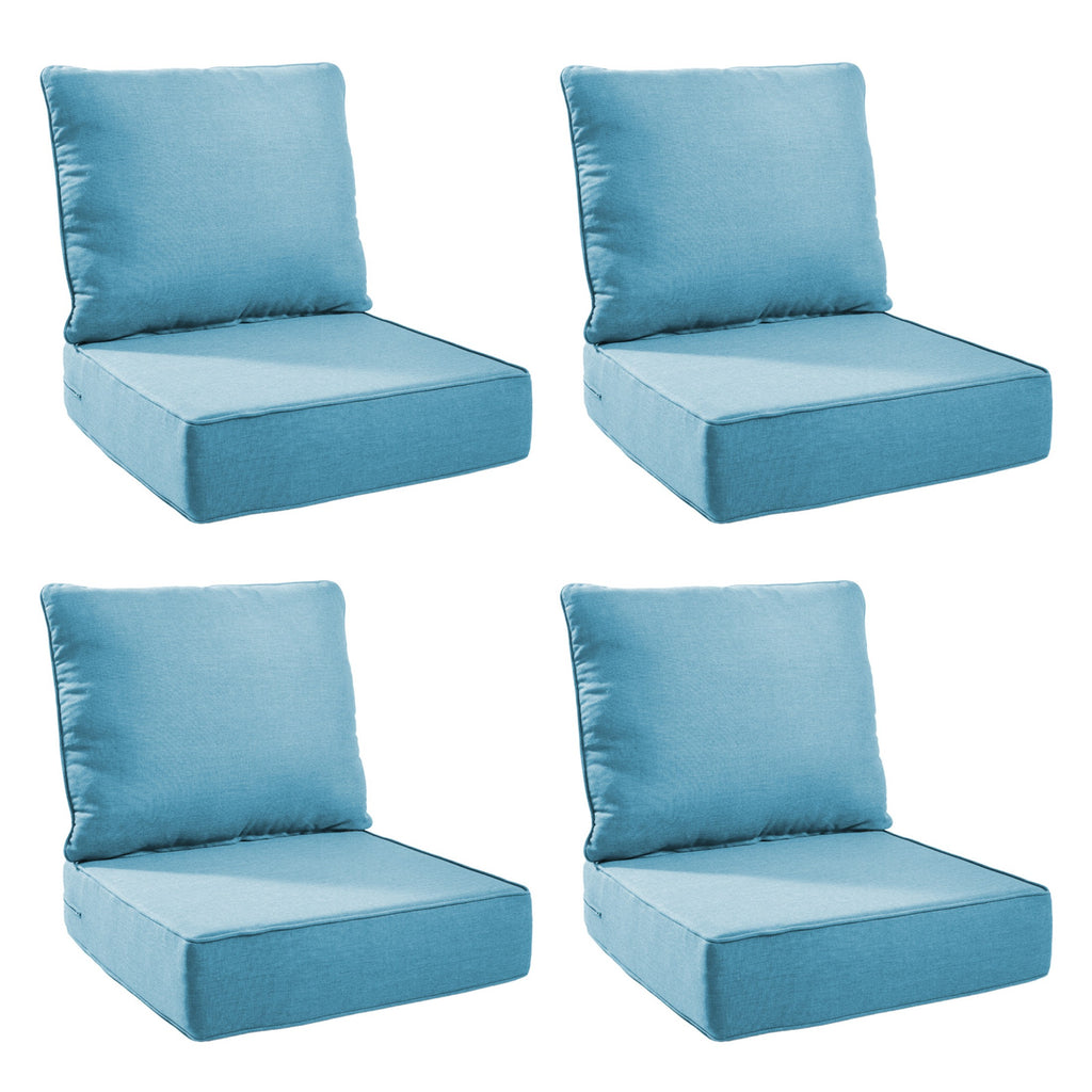 Unnifurnzi Outdoor Chair Cushions-24 x 24 x 6 Inch Patio Furniture Cushions with Water Resistant & Removable Cover Patio Cushions for Outdoor Furniture Chair Sofa Couch