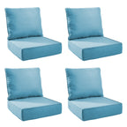 Unnifurnzi Outdoor Chair Cushions-24 x 24 x 6 Inch Patio Furniture Cushions with Water Resistant & Removable Cover Patio Cushions for Outdoor Furniture Chair Sofa Couch