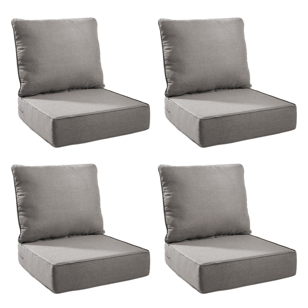 Unnifurnzi Outdoor Chair Cushions-24 x 24 x 6 Inch Patio Furniture Cushions with Water Resistant & Removable Cover Patio Cushions for Outdoor Furniture Chair Sofa Couch