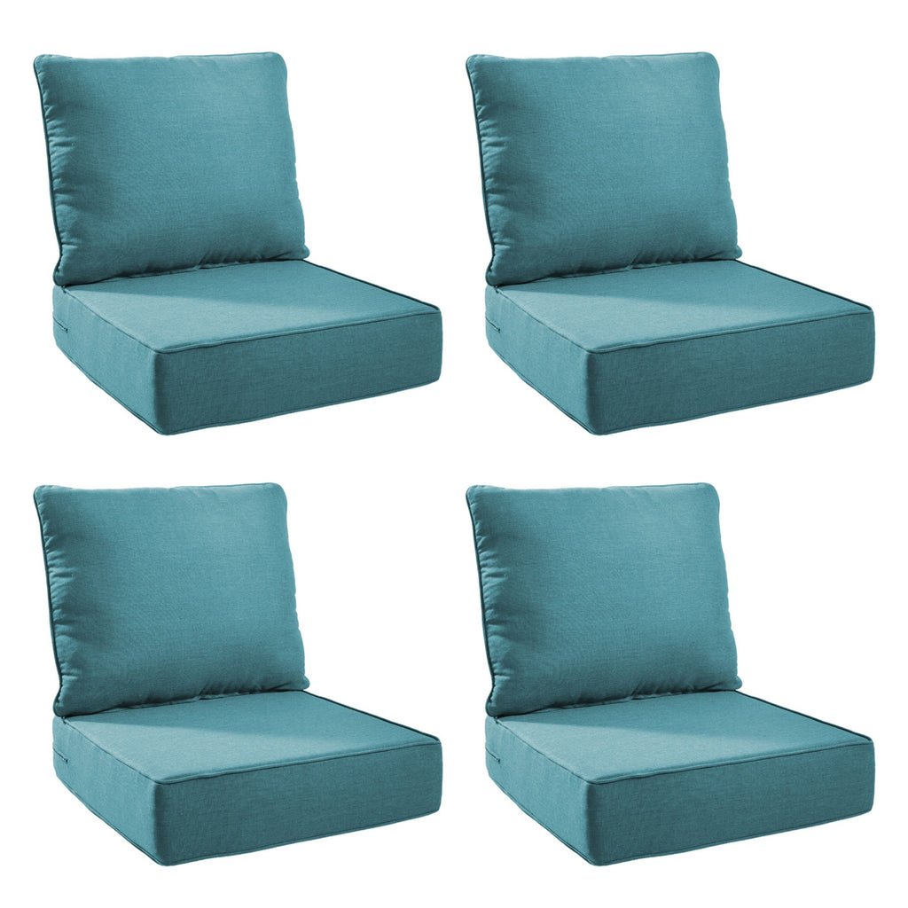 Unnifurnzi Outdoor Chair Cushions-24 x 24 x 6 Inch Patio Furniture Cushions with Water Resistant & Removable Cover Patio Cushions for Outdoor Furniture Chair Sofa Couch