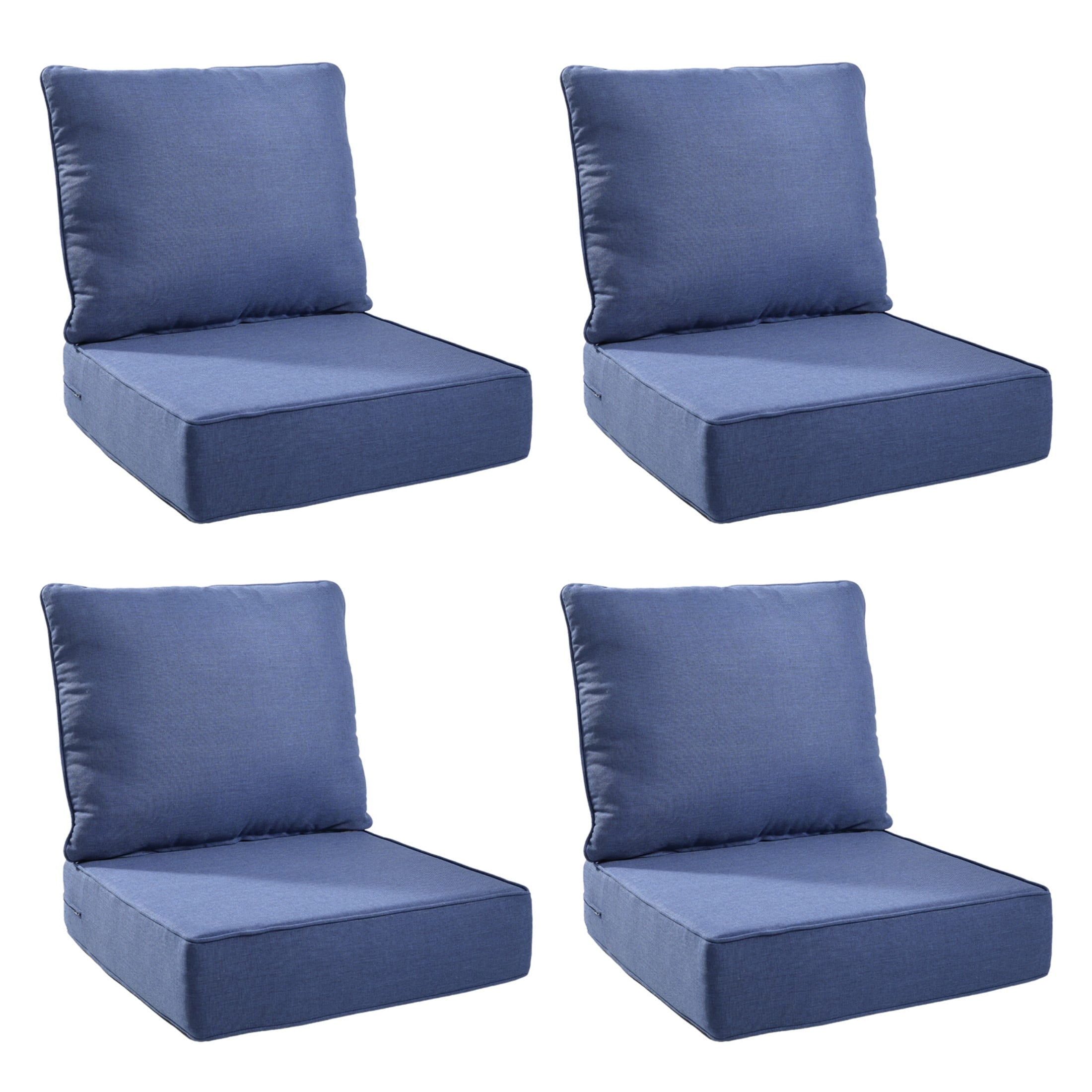 Unnifurnzi Outdoor Chair Cushions-24 x 24 x 6 Inch Patio Furniture Cushions with Water Resistant & Removable Cover Patio Cushions for Outdoor Furniture Chair Sofa Couch