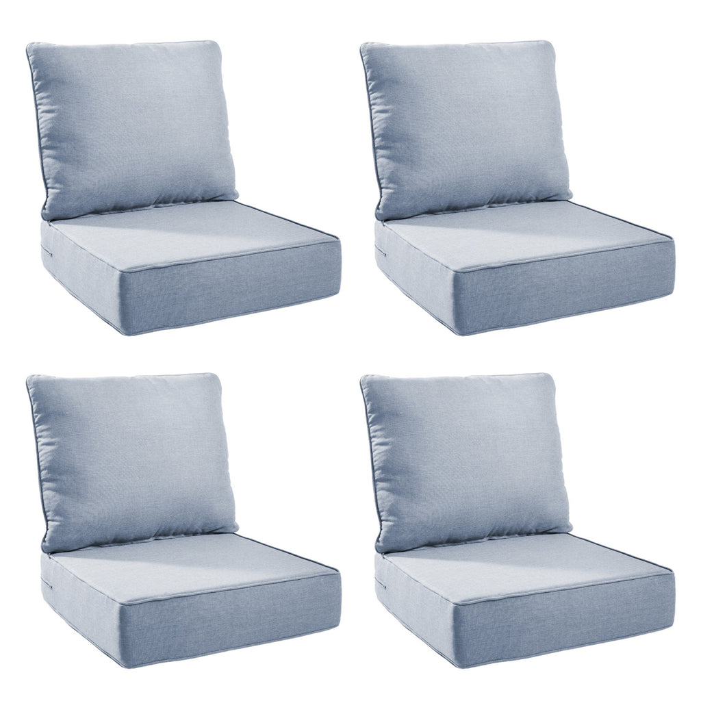 Unnifurnzi Outdoor Chair Cushions-24 x 24 x 6 Inch Patio Furniture Cushions with Water Resistant & Removable Cover Patio Cushions for Outdoor Furniture Chair Sofa Couch