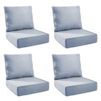 Unnifurnzi Outdoor Chair Cushions-24 x 24 x 6 Inch Patio Furniture Cushions with Water Resistant & Removable Cover Patio Cushions for Outdoor Furniture Chair Sofa Couch