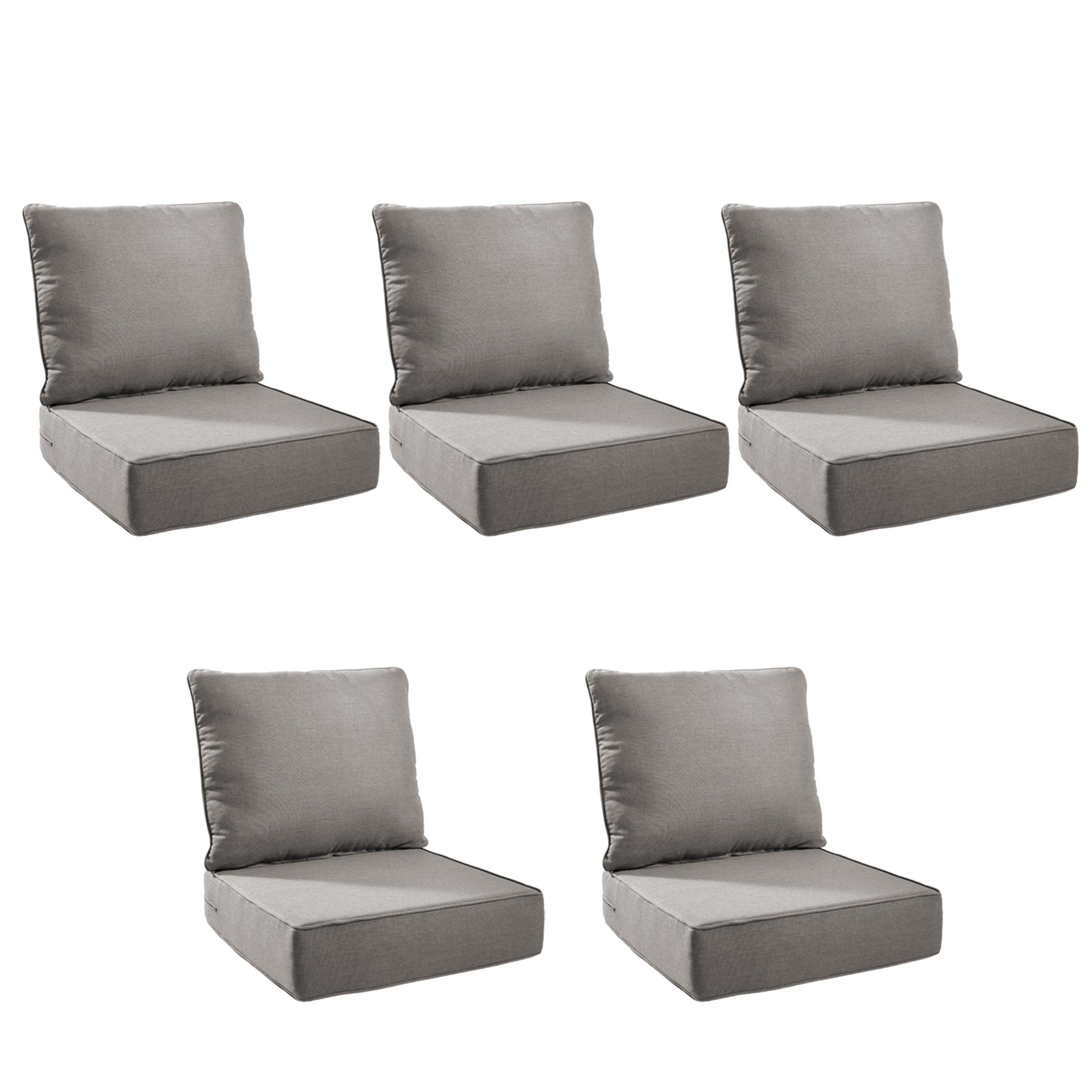 Unnifurnzi Outdoor Chair Cushions-24 x 24 x 6 Inch Patio Furniture Cushions with Water Resistant & Removable Cover Patio Cushions for Outdoor Furniture Chair Sofa Couch