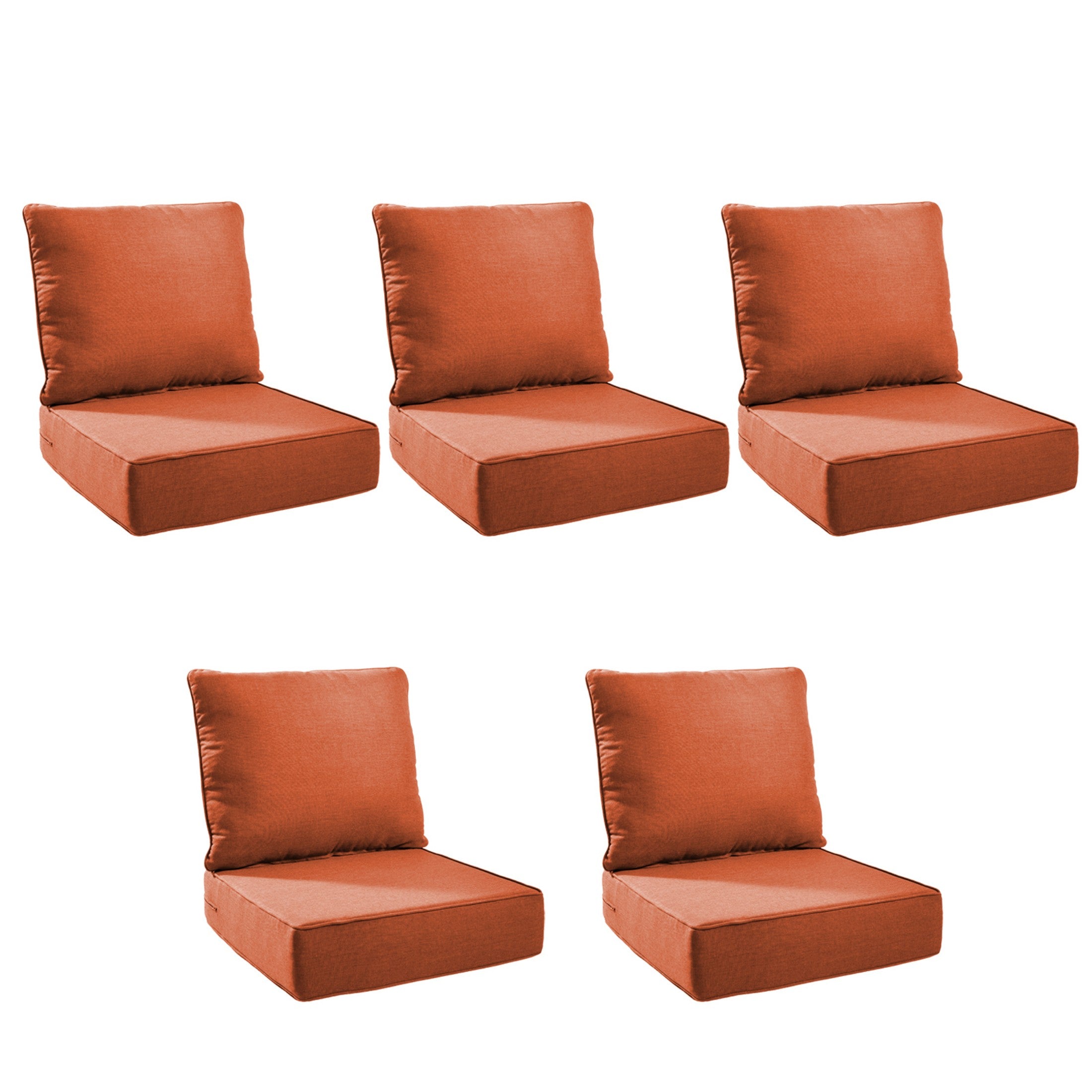 Unnifurnzi Outdoor Chair Cushions-24 x 24 x 6 Inch Patio Furniture Cushions with Water Resistant & Removable Cover Patio Cushions for Outdoor Furniture Chair Sofa Couch