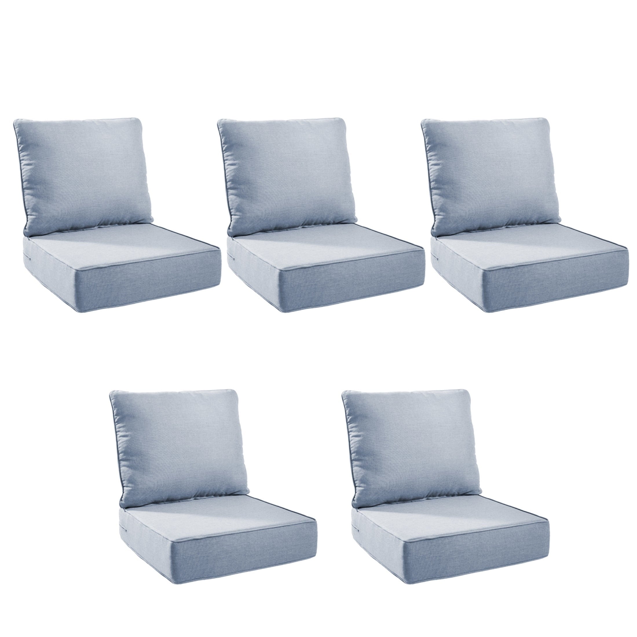 Unnifurnzi Outdoor Chair Cushions-24 x 24 x 6 Inch Patio Furniture Cushions with Water Resistant & Removable Cover Patio Cushions for Outdoor Furniture Chair Sofa Couch