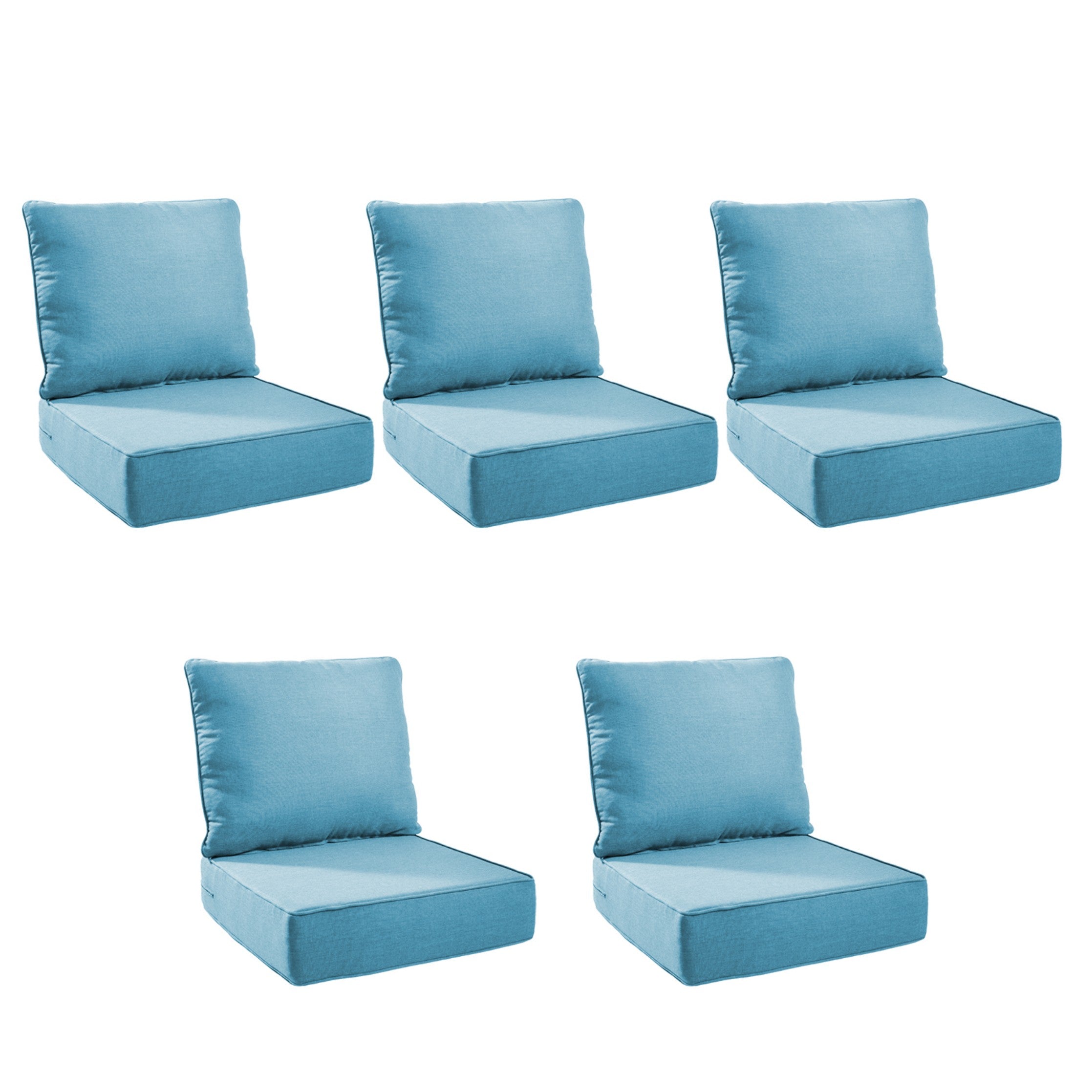 Unnifurnzi Outdoor Chair Cushions-24 x 24 x 6 Inch Patio Furniture Cushions with Water Resistant & Removable Cover Patio Cushions for Outdoor Furniture Chair Sofa Couch
