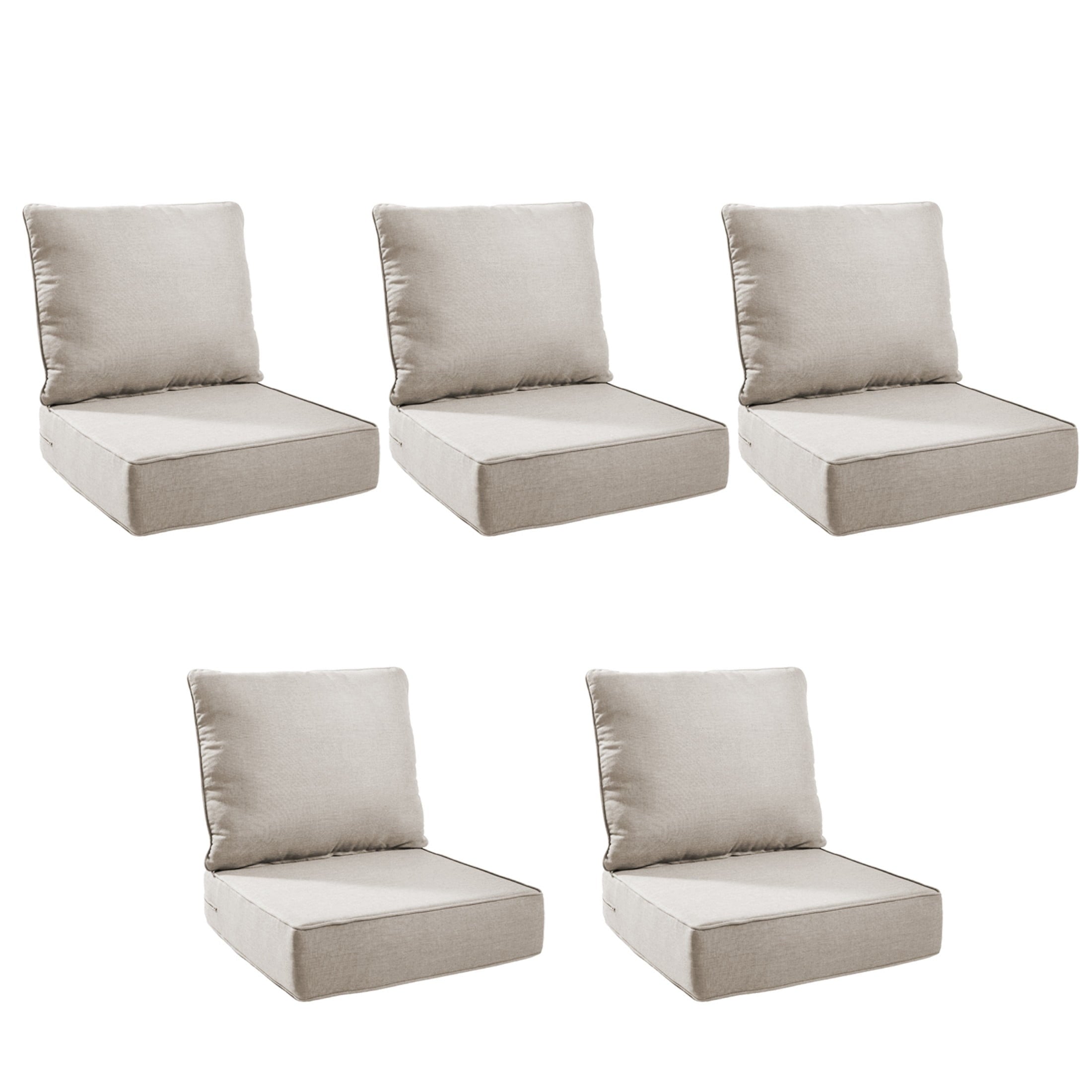 Unnifurnzi Outdoor Chair Cushions-24 x 24 x 6 Inch Patio Furniture Cushions with Water Resistant & Removable Cover Patio Cushions for Outdoor Furniture Chair Sofa Couch