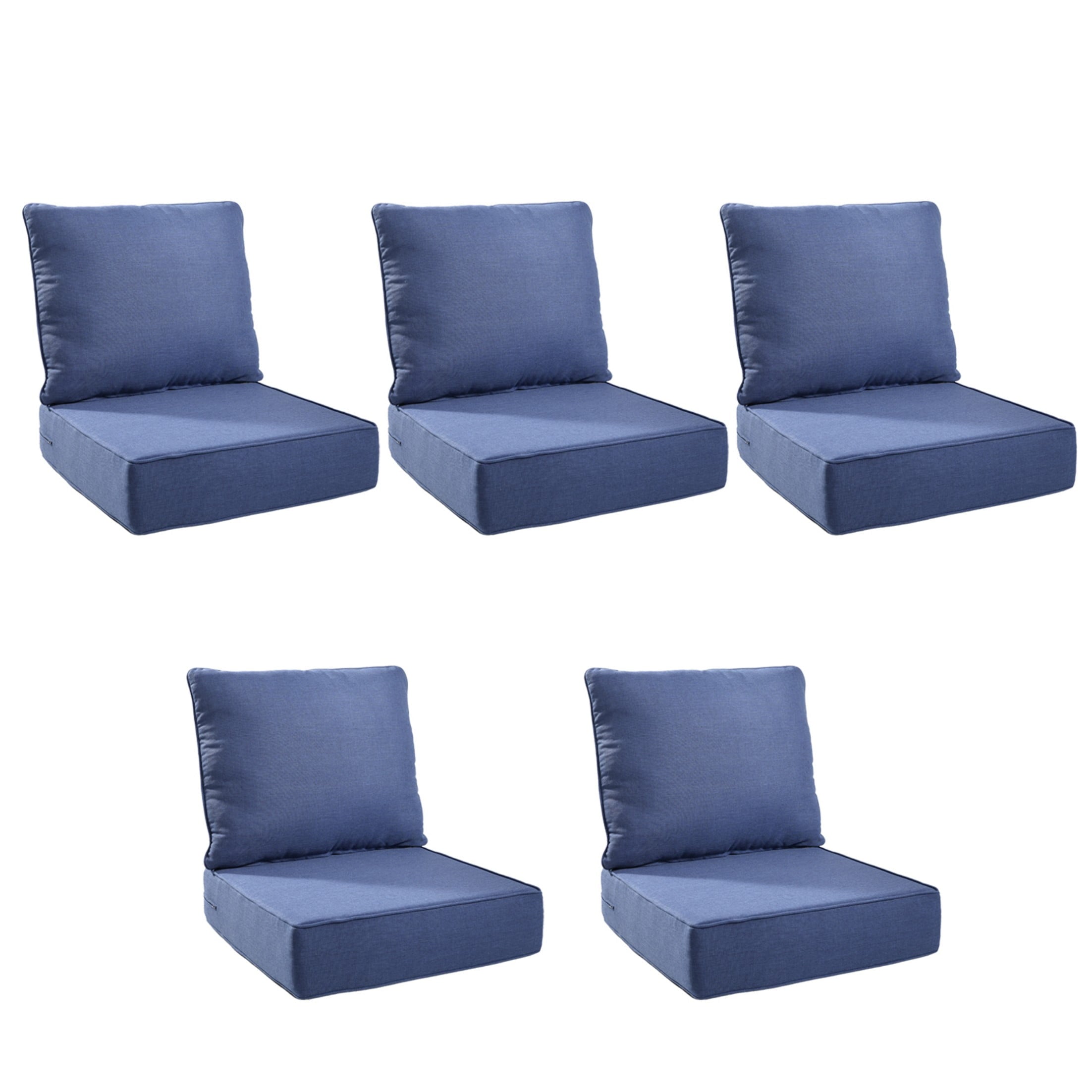 Unnifurnzi Outdoor Chair Cushions-24 x 24 x 6 Inch Patio Furniture Cushions with Water Resistant & Removable Cover Patio Cushions for Outdoor Furniture Chair Sofa Couch