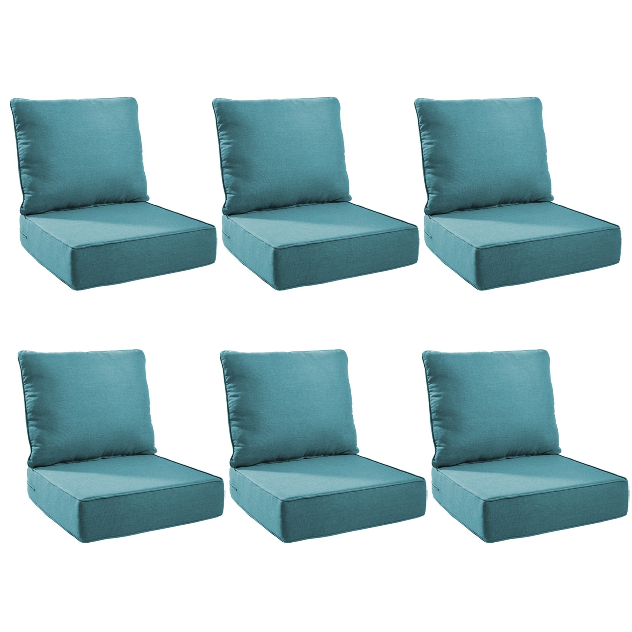 Unnifurnzi Outdoor Chair Cushions-24 x 24 x 6 Inch Patio Furniture Cushions with Water Resistant & Removable Cover Patio Cushions for Outdoor Furniture Chair Sofa Couch