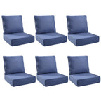 Unnifurnzi Outdoor Chair Cushions-24 x 24 x 6 Inch Patio Furniture Cushions with Water Resistant & Removable Cover Patio Cushions for Outdoor Furniture Chair Sofa Couch