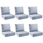 Unnifurnzi Outdoor Chair Cushions-24 x 24 x 6 Inch Patio Furniture Cushions with Water Resistant & Removable Cover Patio Cushions for Outdoor Furniture Chair Sofa Couch